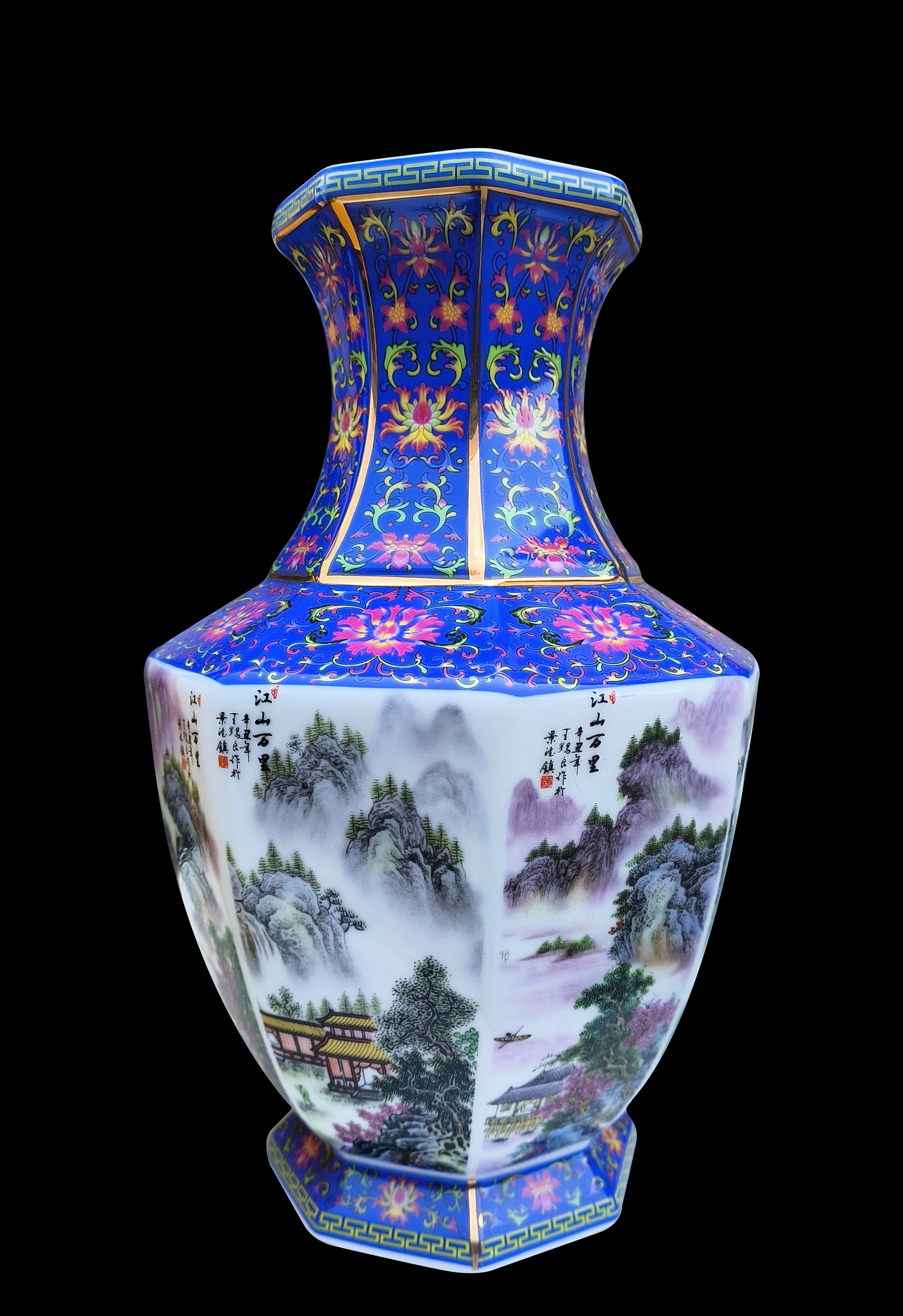 王锡良《江山万里》八方尊
